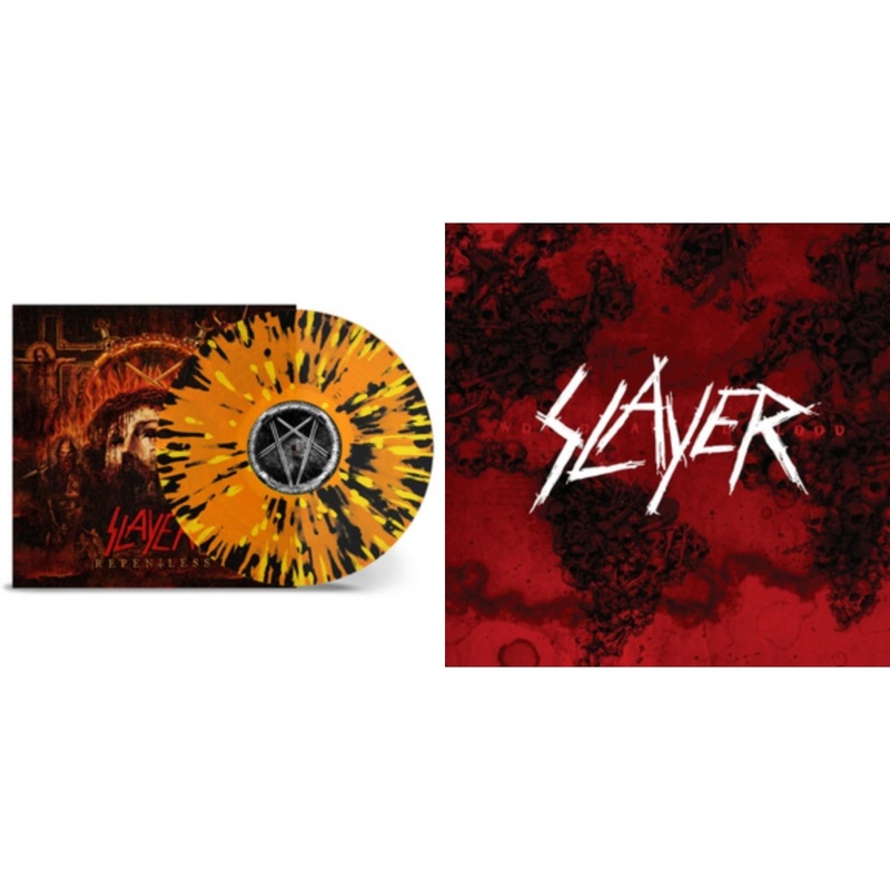 Slayer – Repentless (Trans Orange Yellow Black Splatter LP Vinyl) & World Painted Blood