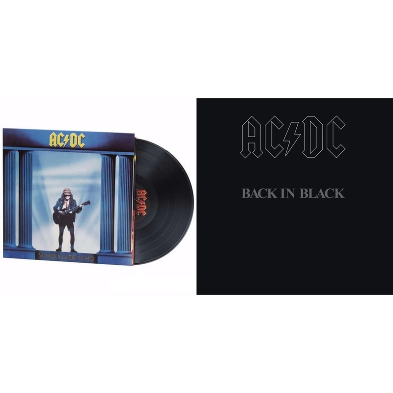 Ac/Dc – Who Made Who (180G) & Back In Black (180G) – LP Vinyl Bundle