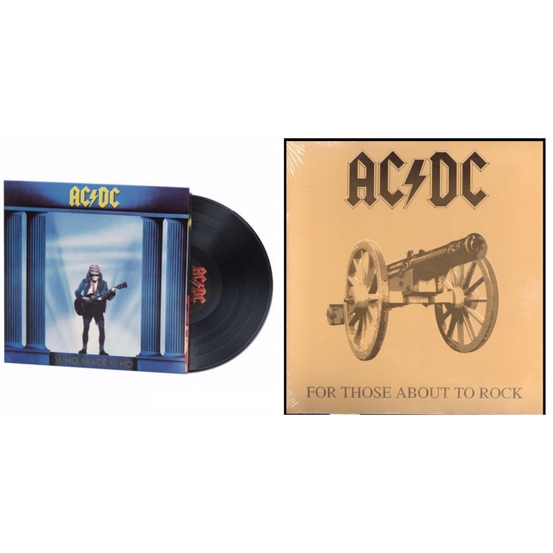 Ac/Dc – Who Made Who (180G) & For Those About To Rock (180G) – LP Vinyl Bundle
