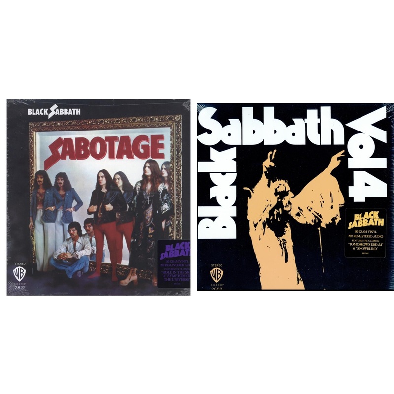 Black Sabbath – Sabotage (180G) & Vol. 4 (180G) – LP Vinyl Bundle