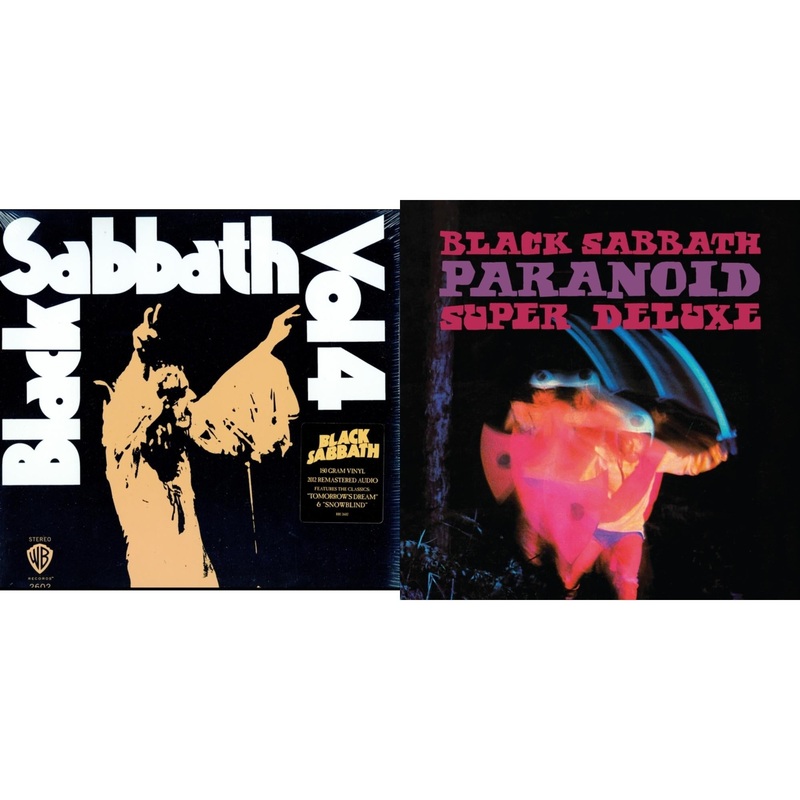 Black Sabbath – Vol. 4 (180G) & Paranoid (Deluxe Edition) – LP Vinyl Bundle