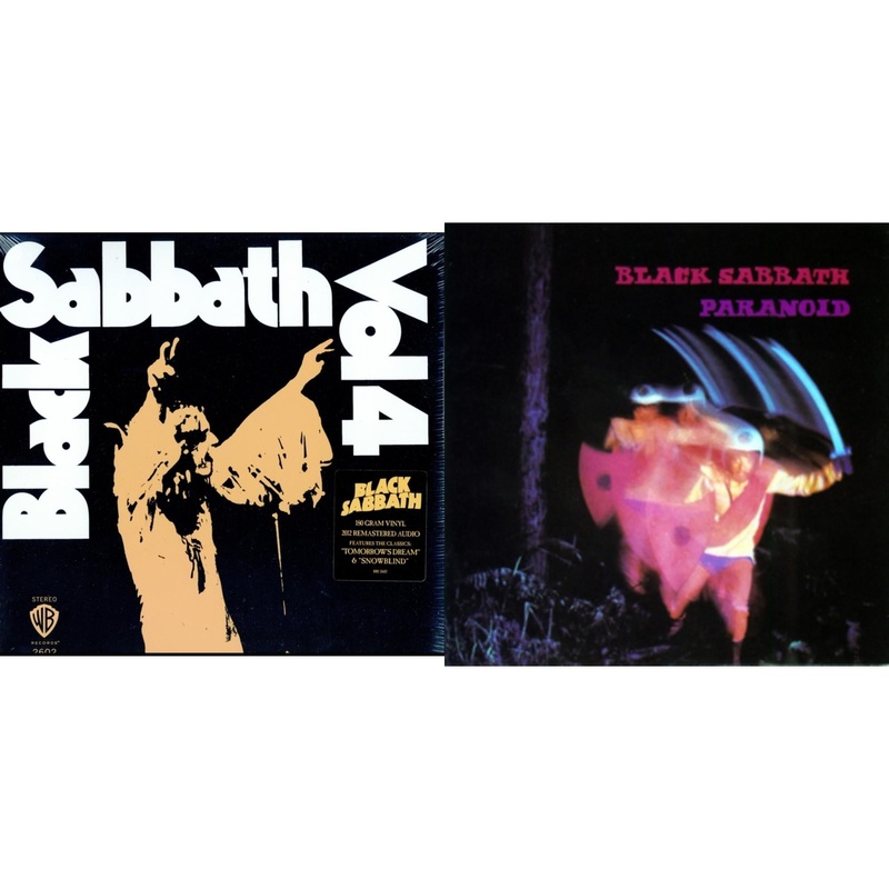 Black Sabbath – Vol. 4 (180G) & Paranoid – LP Vinyl Bundle