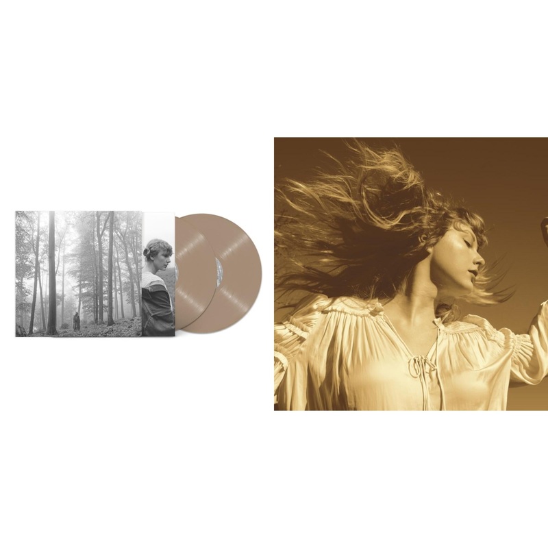 Taylor Swift – Folklore (X) (Beige Vinyl/2LP) & Fearless (Taylor’s Version) (Gold Vinyl/3LP)