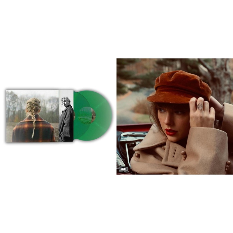 Taylor Swift – Taylor Swift – Evermore (Translucent Green Vinyl/2LP) & Red (Taylor’s Version) (4LP)