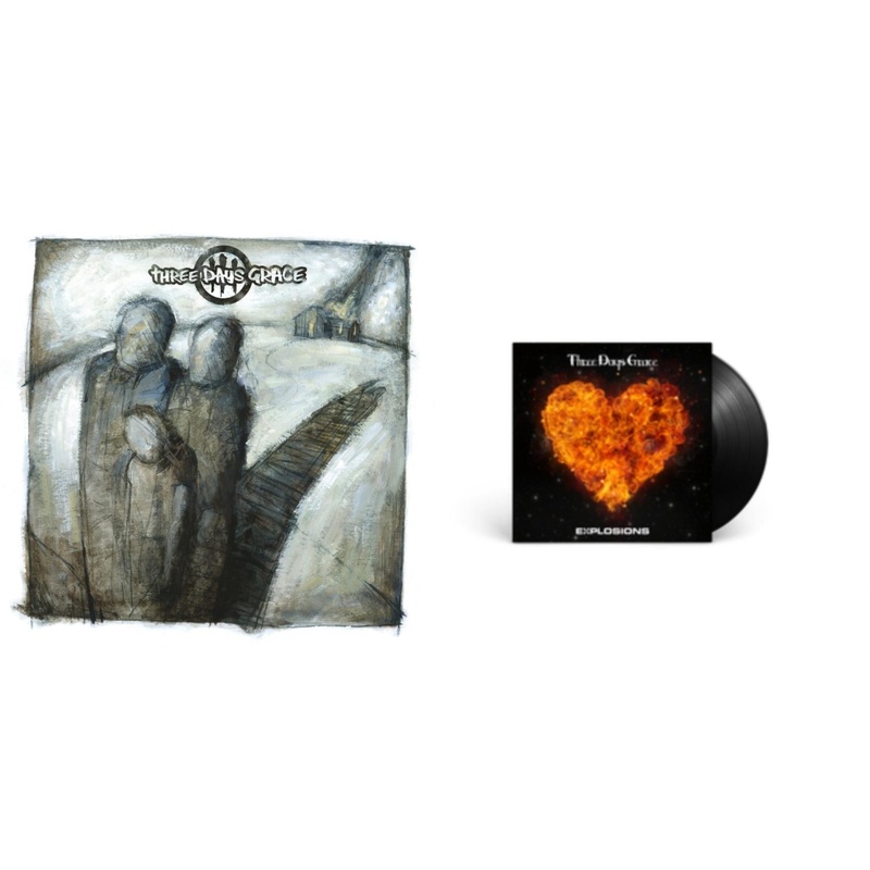 Three Days Grace – Three Days Grace (150G) & Explosions (140G) – LP Vinyl Bundle