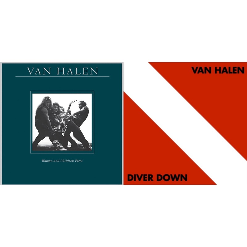 Van Halen – Women & Children First & Diver Down – LP Vinyl Bundle