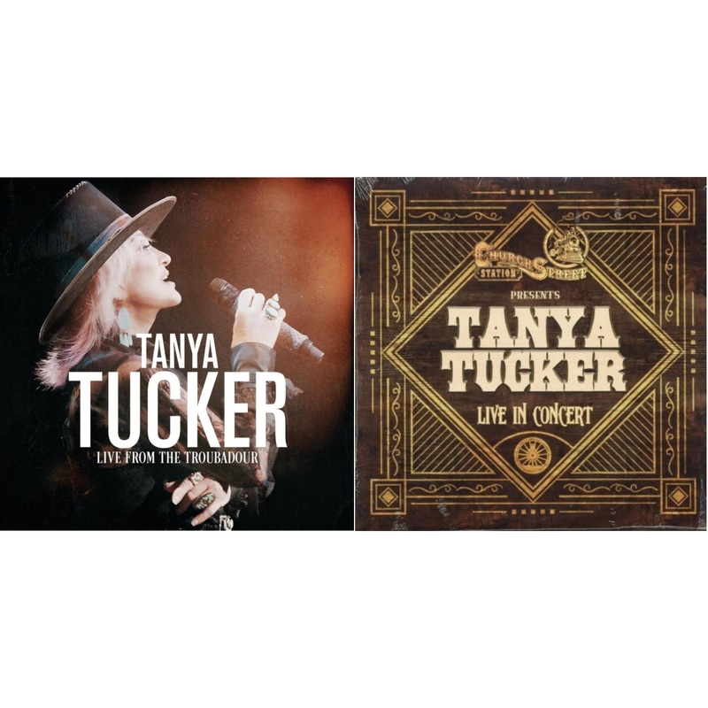Tanya Tucker – Live From The Troubadour (Black/Pink/Blue Splatter Vinyl/2LP) & Live At Church Street Station