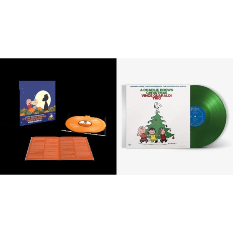 Vince Guaraldi – It’s The Great Pumpkin, Charlie Brown (Translucent Orange Pumpkin Shaped 33 1/3RPM LP Vinyl) & Charlie Brown Christmas