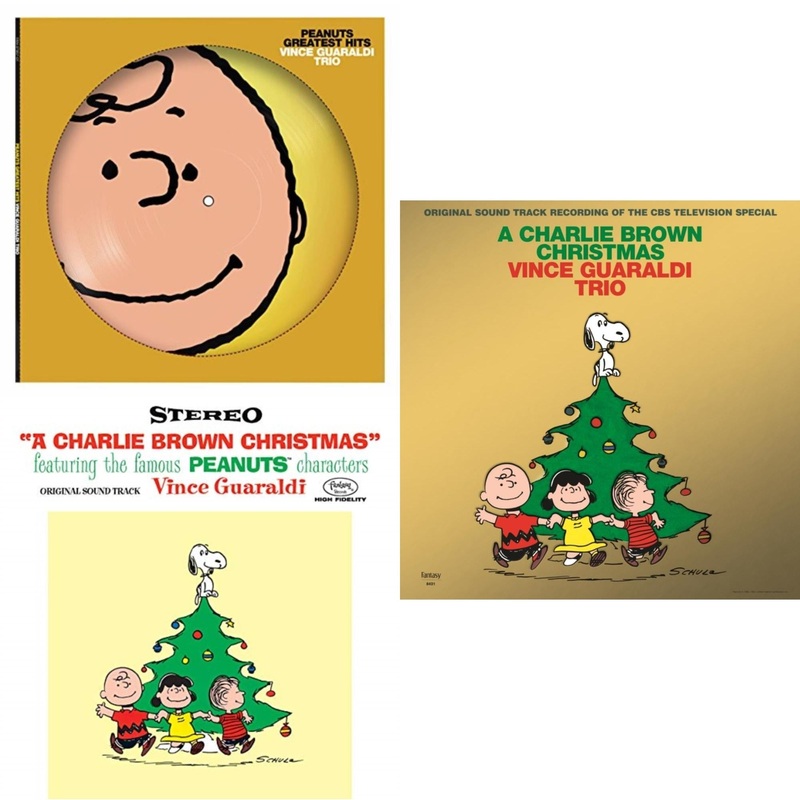 Vince Trio Guaraldi – Peanuts Greatest Hits (Picdisc) & Charlie Brown Christmas (180G) & Charlie Brown Christmas (2022 Gold Foil Edition) – LP Vinyl Bundle