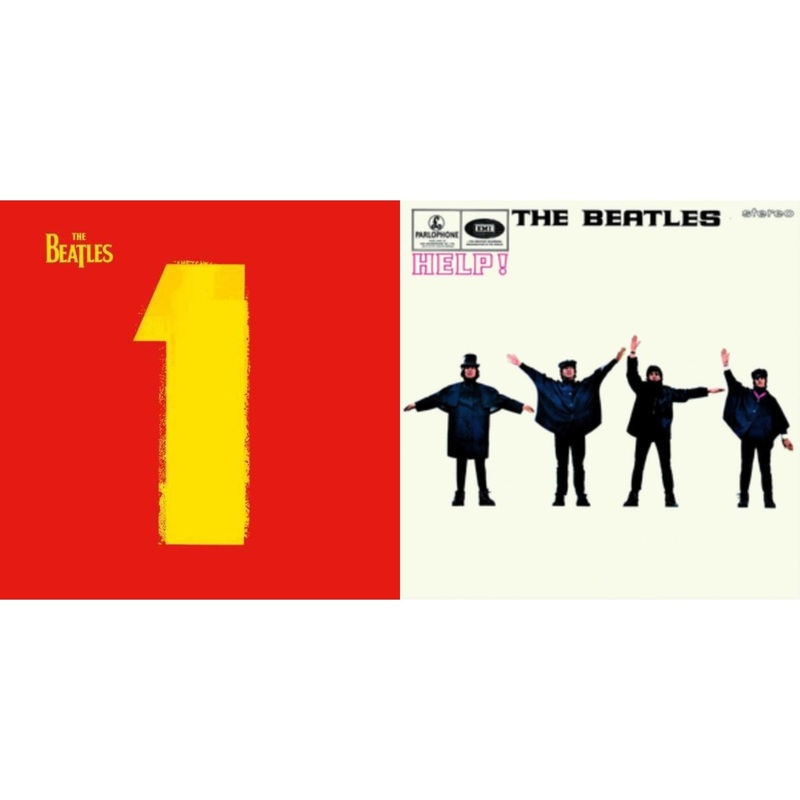 Beatles – 1 (2015 Reissue) & Help – LP Vinyl Bundle