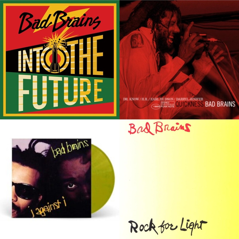 Bad Brains – Into The Future (Green, Yellow, Red Splatter LP Vinyl) & Quickness (Punk Note) & I Against I (Plutonium LP Vinyl) & Rock For Light (Burnt Orange LP Vinyl)