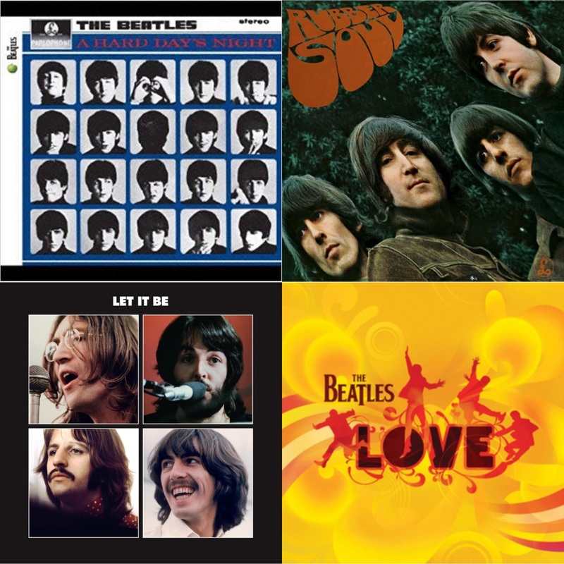 Beatles – Hard Day’s Night & Rubber Soul & Let It Be Special Edition & Love  – LP Vinyl Bundle