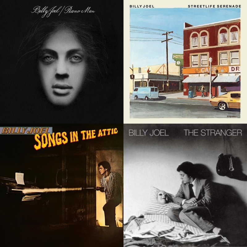 Billy Joel – Piano Man & Streetlife Serenade & Songs In The Attic & Stranger (180G) – LP Vinyl Bundle