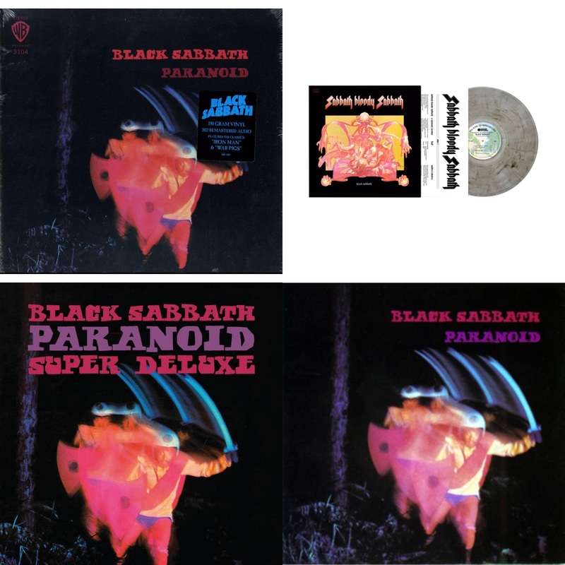 Black Sabbath – Paranoid (180G) & Sabbath Bloody Sabbath (Smoky LP Vinyl) (Syeor) & Paranoid (Deluxe Edition) & Paranoid