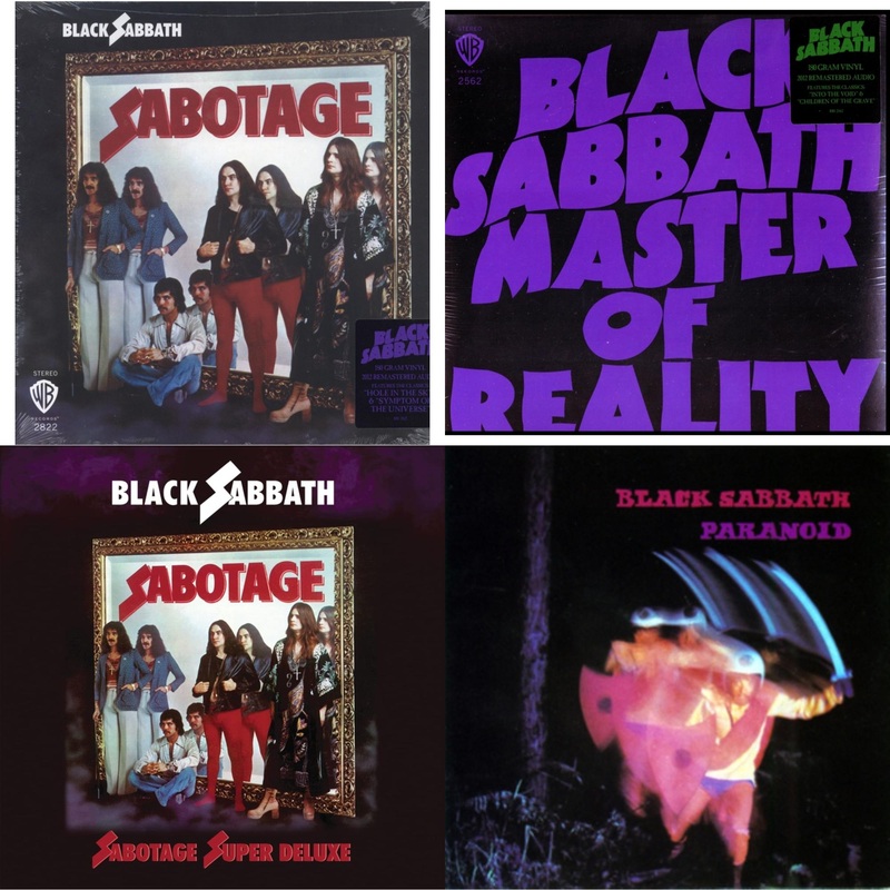 Black Sabbath – Sabotage (180G) & Master Of Reality (180G) & Sabotage (Super Deluxe Edition/4LP/7Inch) & Paranoid