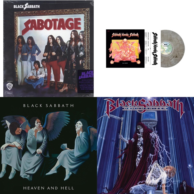 Black Sabbath – Sabotage (180G) & Sabbath Bloody Sabbath (Smoky LP Vinyl) (Syeor) & Heaven & Hell (Deluxe/2LP) & Dehumanizer (Deluxe Edition/2LP) (Rocktober)