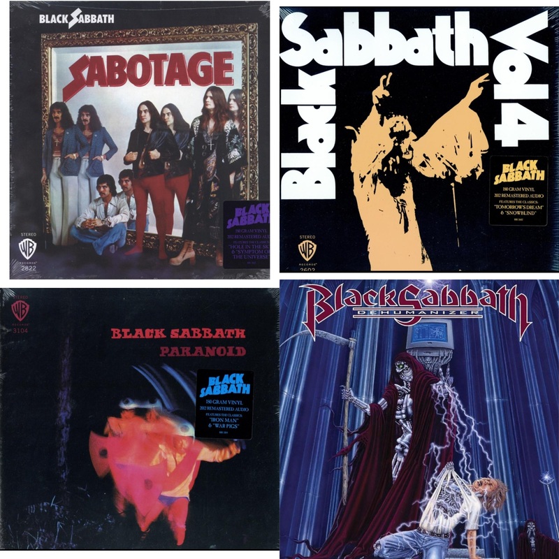 Black Sabbath – Sabotage (180G) & Vol. 4 (180G) & Paranoid (180G) & Dehumanizer (Deluxe Edition/2LP) (Rocktober)