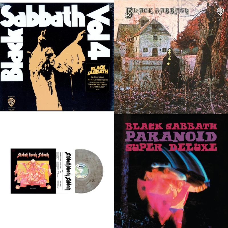 Black Sabbath – Vol. 4 (180G) & Black Sabbath (180G) & Sabbath Bloody Sabbath (Smoky LP Vinyl) (Syeor) & Paranoid (Deluxe Edition)