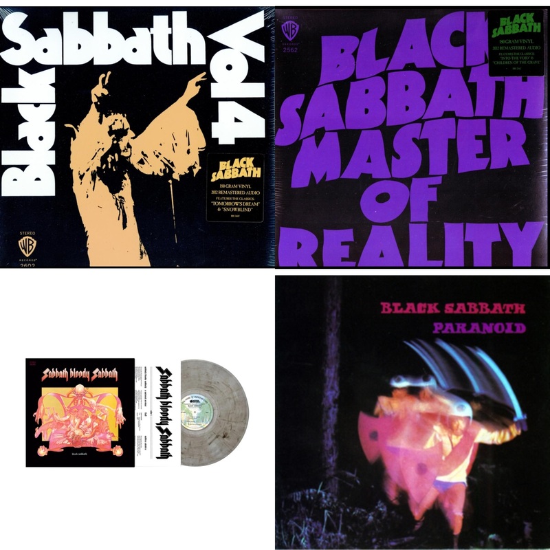 Black Sabbath – Vol. 4 (180G) & Master Of Reality (180G) & Sabbath Bloody Sabbath (Smoky LP Vinyl) (Syeor) & Paranoid