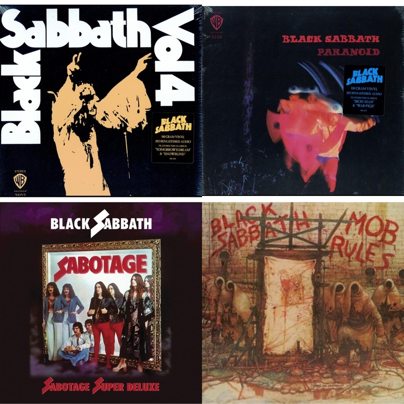 Black Sabbath – Vol. 4 (180G) & Paranoid (180G) & Sabotage (Super Deluxe Edition/4LP/7Inch) & Mob Rules (Deluxe/2LP)