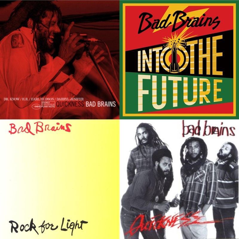 Bad Brains – Quickness (Punk Note) & Into The Future (Green, Yellow, Red Splatter LP Vinyl) & Rock For Light (Burnt Orange LP Vinyl) & Quickness