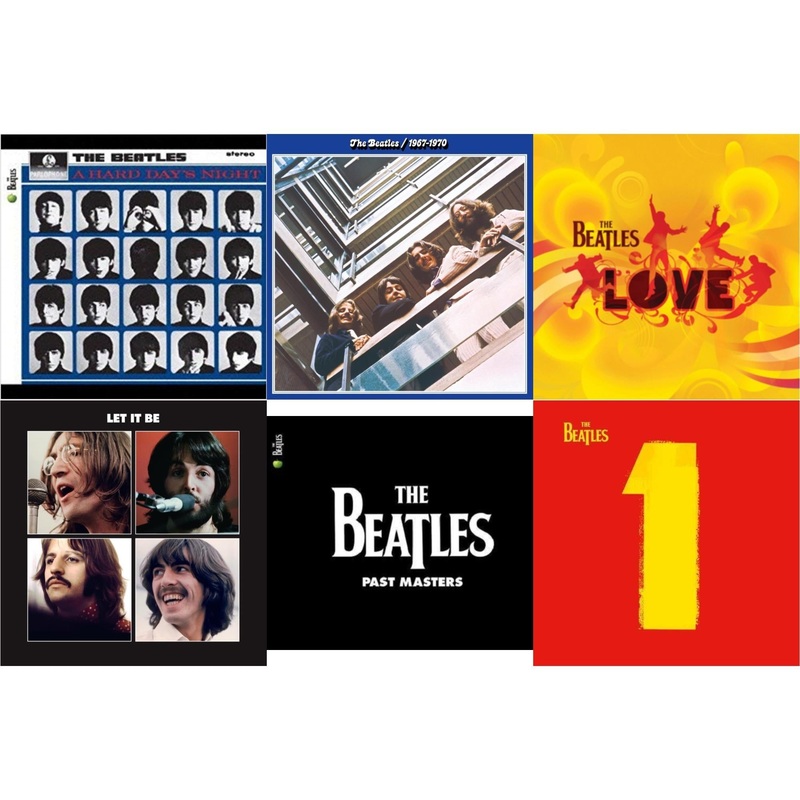 Beatles – Hard Day’s Night & Beatles 1967-1970 (2023 Edition) (Half-Speed) (3LP) & Love  & Let It Be Special Edition & Past Masters 1 & 2 & 1 (2015 Reissue)