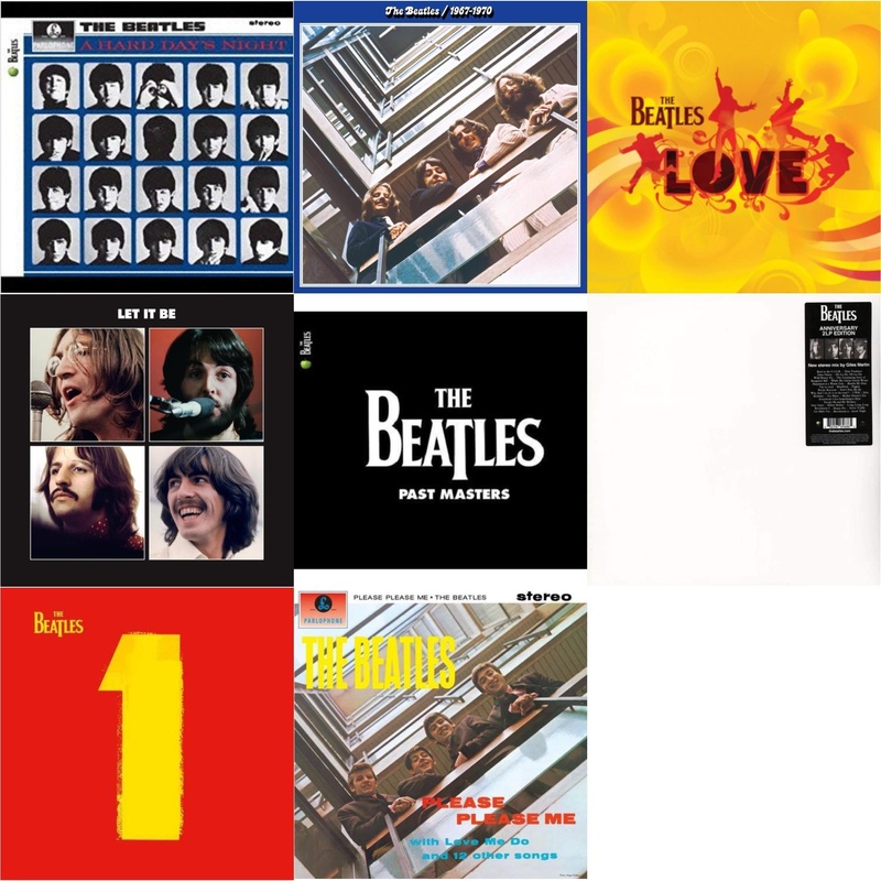 Beatles – Hard Day’s Night & Beatles 1967-1970 (2023 Edition) (Half-Speed) (3LP) & Love  & Let It Be Special Edition & Past Masters 1 & 2 & Beatles (The White Album) (2 LP) & 1 (2015 Reissue) & Please Please Me