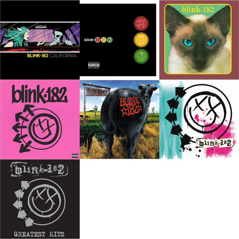 Blink-182 – California (Deluxe/2LP/180G) & Take Off Your Pants & Jacket & Cheshire Cat & One More Time (X) & Dude Ranch & Blink-182 & Greatest Hits (2LP)