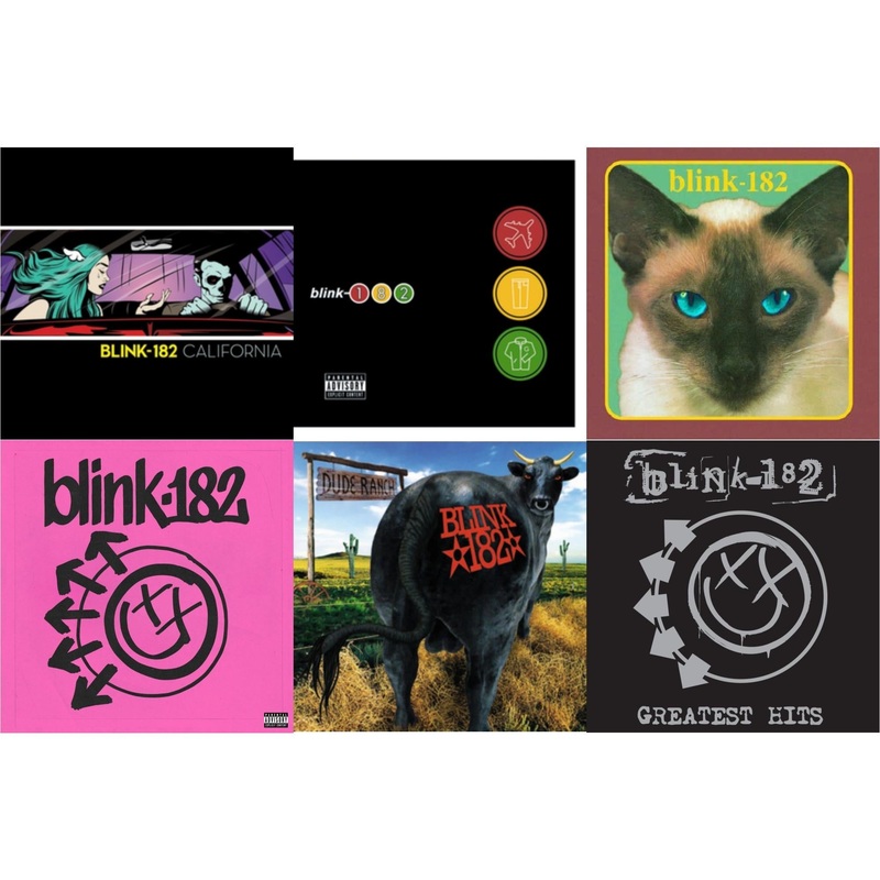 Blink-182 – California (Deluxe/2LP/180G) & Take Off Your Pants & Jacket & Cheshire Cat & One More Time (X) & Dude Ranch & Greatest Hits (2LP)