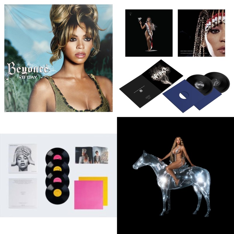 Beyonce – B’day (2LP/180G) & Cowboy Carter (X) (2LP/180G/Bead Face) & Homecoming: The Live Album (4LP/Slipcase Jacket/Booklet) & Renaissance (X) (180G/2LP)