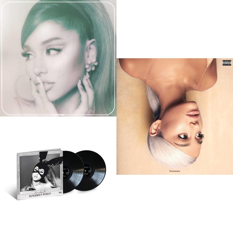 Ariana Grande – Positions (Coke Bottle Clear LP Vinyl) & Dangerous Woman (2LP) & Sweetener (X) (2LP)