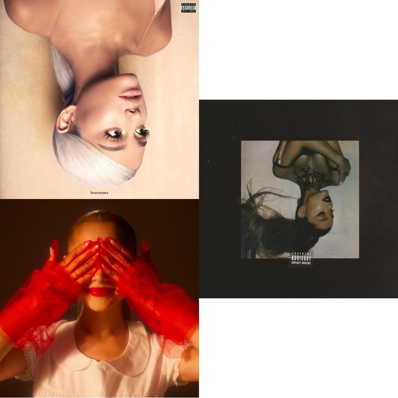 Ariana Grande – Sweetener (X) (2LP) & Eternal Sunshine (X) (Ruby LP Vinyl) & Thank U, Next