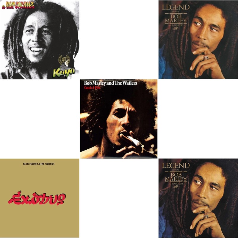 Bob & The Wailers Marley – Kaya 40 (2 LP) & Exodus & Catch A Fire & Legend & Legend – The Best Of Bob Marley & The Wailers (2LP)