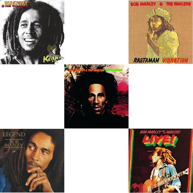 Bob & The Wailers Marley – Kaya 40 (2 LP) & Legend & Natty Dread (180G) & Rastaman Vibration & Live (180G)