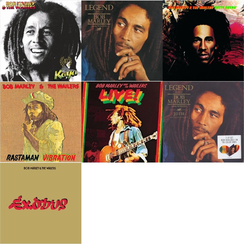 Bob & The Wailers Marley – Kaya 40 (2 LP) & Legend & Natty Dread (180G) & Rastaman Vibration & Live (180G) & Legend (30Th Anniversary) & Exodus