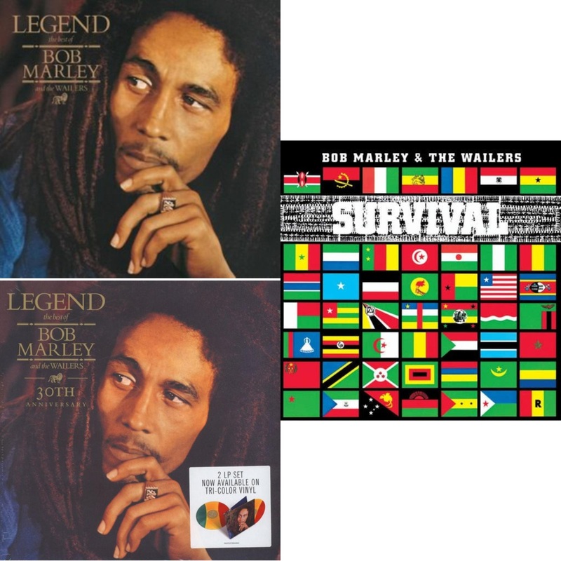 Bob & The Wailers Marley – Legend & Legend (30Th Anniversary) & Survival (180G) – LP Vinyl Bundle