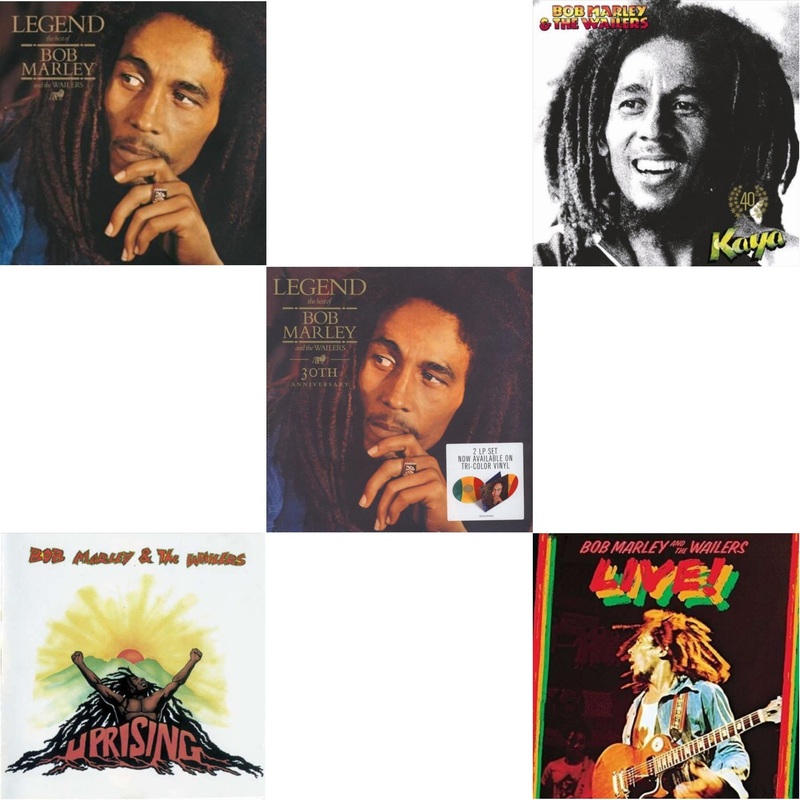 Bob & The Wailers Marley – Legend & Uprising & Legend (30Th Anniversary) & Kaya 40 (2 LP) & Live (180G)