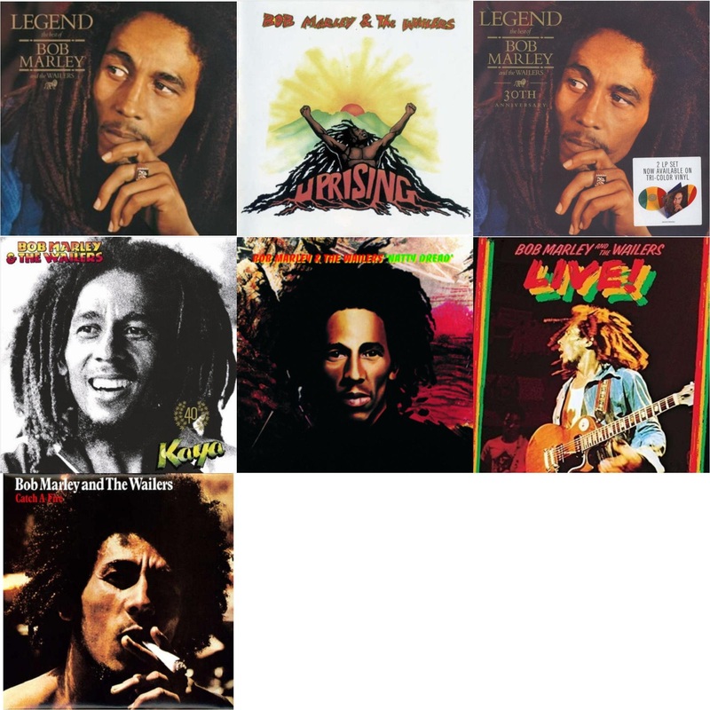 Bob & The Wailers Marley – Legend & Uprising & Legend (30Th Anniversary) & Kaya 40 (2 LP) & Natty Dread (180G) & Live (180G) & Catch A Fire