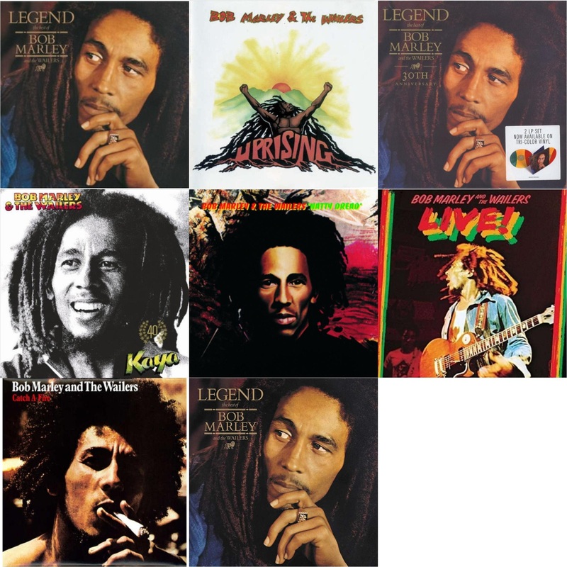 Bob & The Wailers Marley – Legend & Uprising & Legend (30Th Anniversary) & Kaya 40 (2 LP) & Natty Dread (180G) & Live (180G) & Catch A Fire & Legend – The Best Of Bob Marley & The Wailers (2LP)