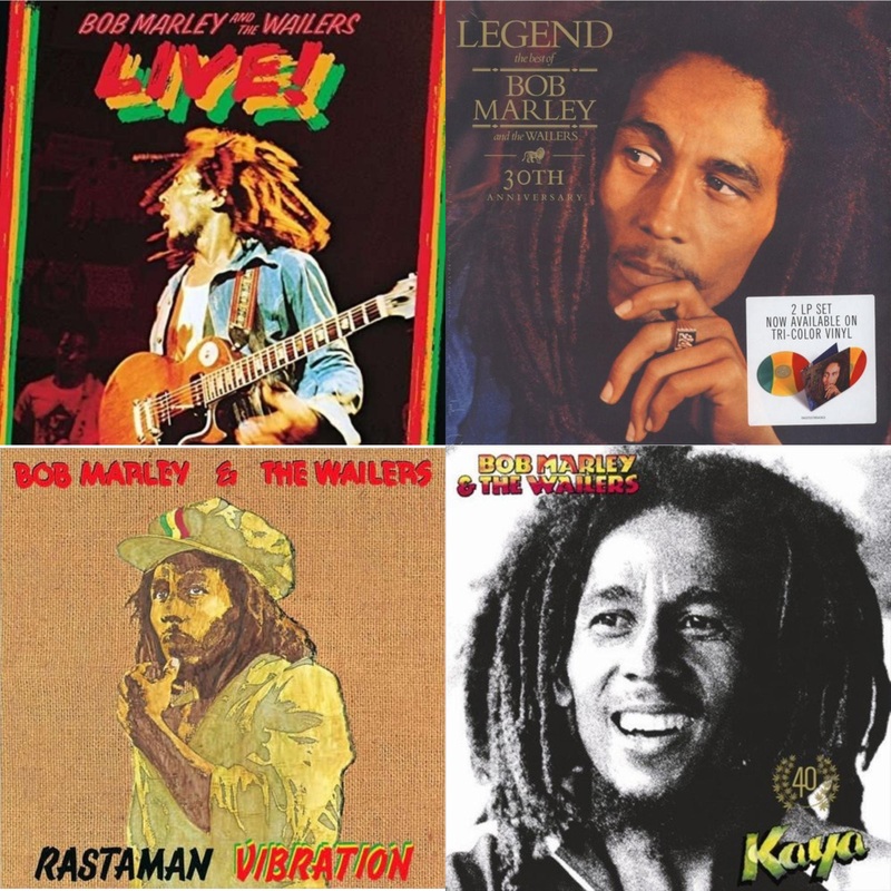 Bob & The Wailers Marley – Live (180G) & Legend (30Th Anniversary) & Rastaman Vibration & Kaya 40 (2 LP)