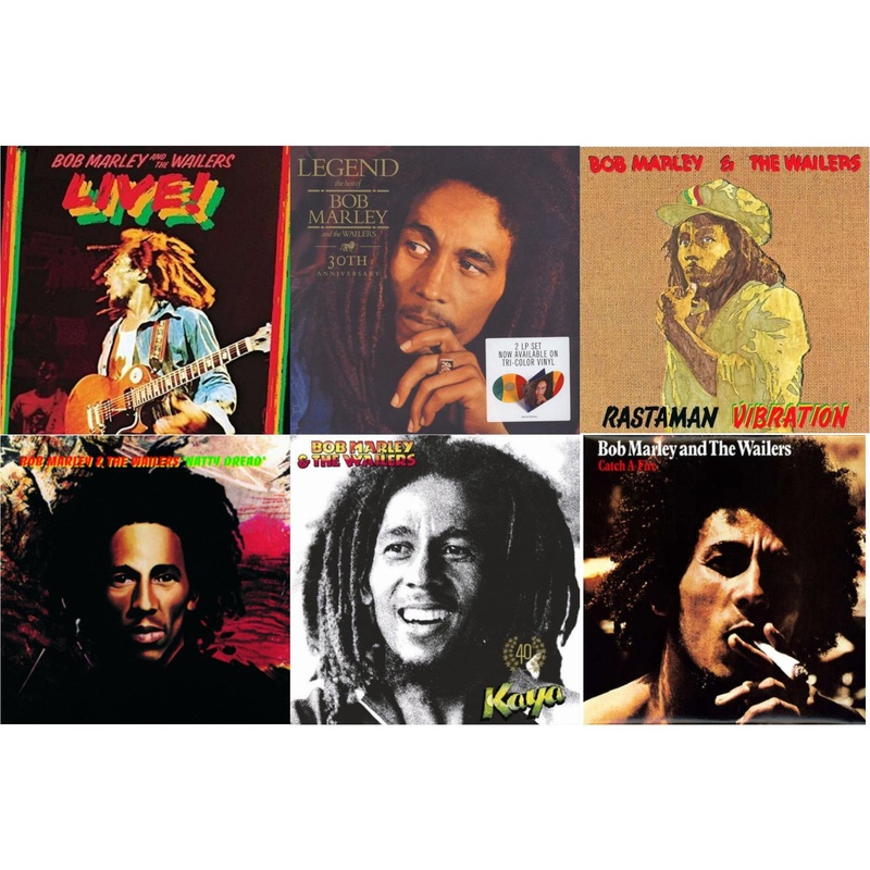 Bob & The Wailers Marley – Live (180G) & Legend (30Th Anniversary) & Rastaman Vibration & Natty Dread (180G) & Kaya 40 (2 LP) & Catch A Fire