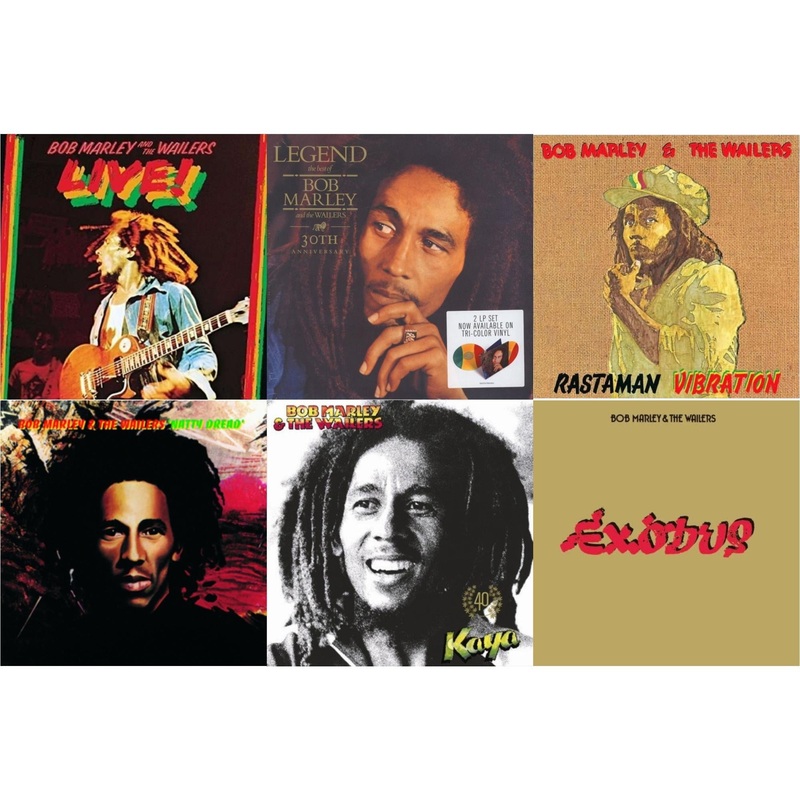 Bob & The Wailers Marley – Live (180G) & Legend (30Th Anniversary) & Rastaman Vibration & Natty Dread (180G) & Kaya 40 (2 LP) & Exodus