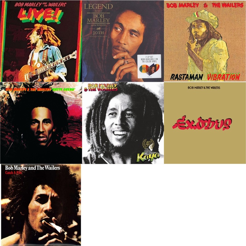 Bob & The Wailers Marley – Live (180G) & Legend (30Th Anniversary) & Rastaman Vibration & Natty Dread (180G) & Kaya 40 (2 LP) & Exodus & Catch A Fire