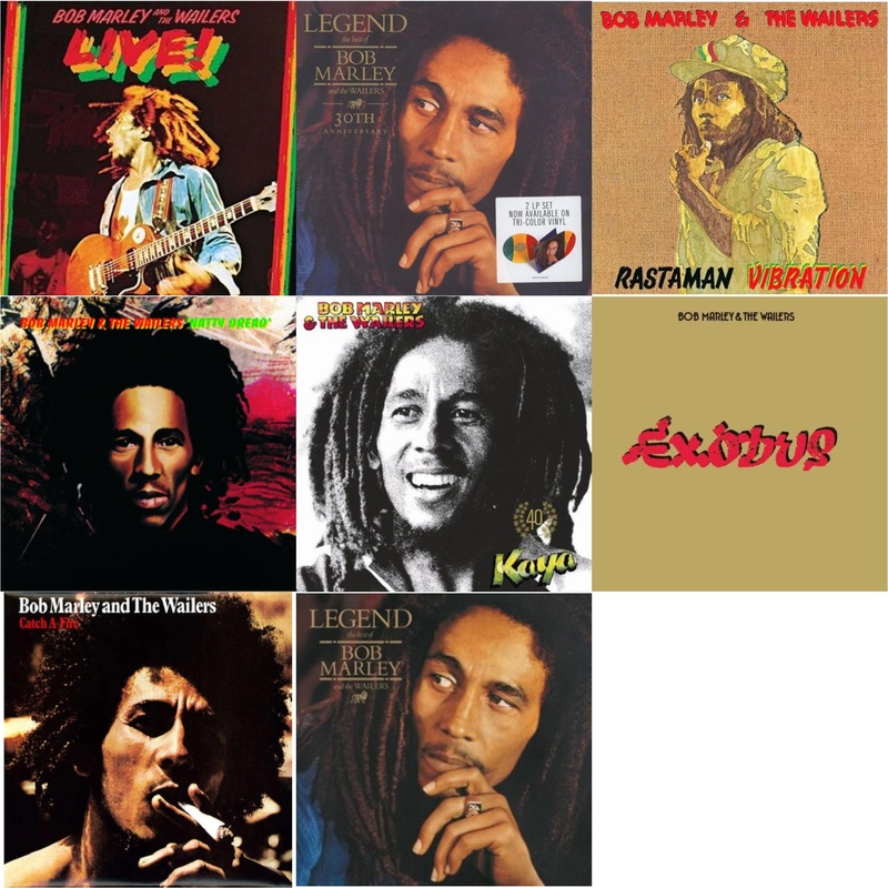Bob & The Wailers Marley – Live (180G) & Legend (30Th Anniversary) & Rastaman Vibration & Natty Dread (180G) & Kaya 40 (2 LP) & Exodus & Catch A Fire & Legend