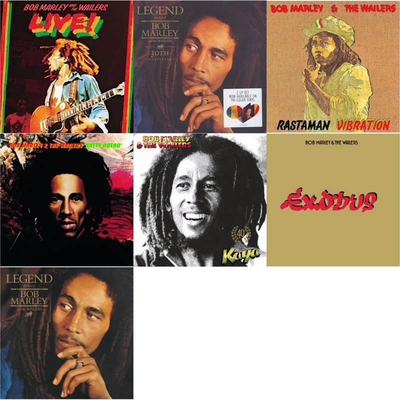 Bob & The Wailers Marley – Live (180G) & Legend (30Th Anniversary) & Rastaman Vibration & Natty Dread (180G) & Kaya 40 (2 LP) & Exodus & Legend