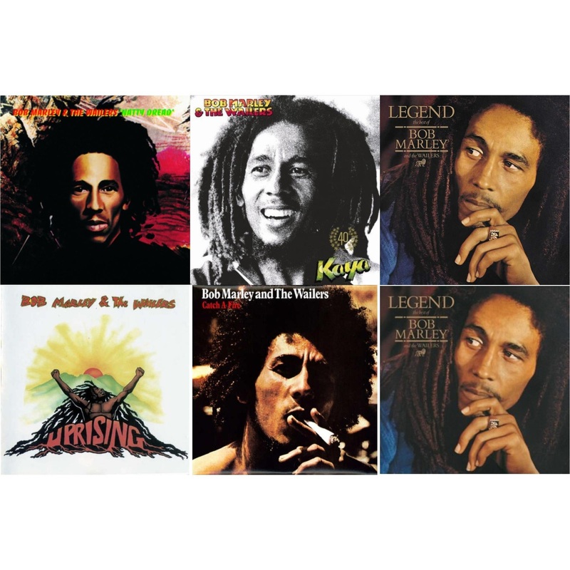 Bob & The Wailers Marley – Natty Dread (180G) & Kaya 40 (2 LP) & Legend – The Best Of Bob Marley & The Wailers (2LP) & Uprising & Catch A Fire & Legend