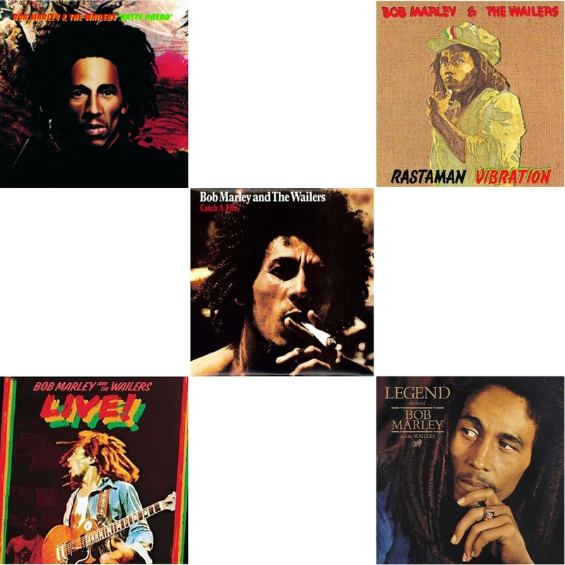 Bob & The Wailers Marley – Natty Dread (180G) & Live (180G) & Catch A Fire & Rastaman Vibration & Legend – The Best Of Bob Marley & The Wailers (2LP)