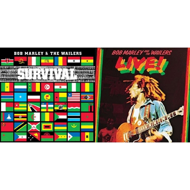 Bob & The Wailers Marley – Survival (180G) & Live (180G) – LP Vinyl Bundle