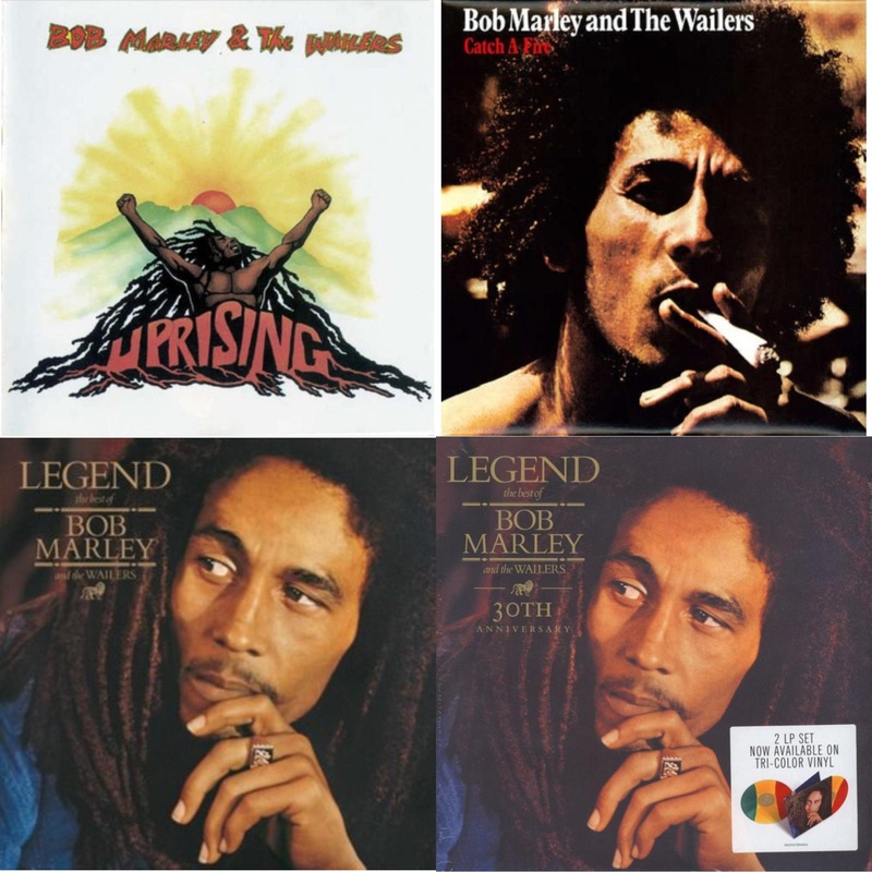 Bob & The Wailers Marley – Uprising & Catch A Fire & Legend & Legend (30Th Anniversary) – LP Vinyl Bundle