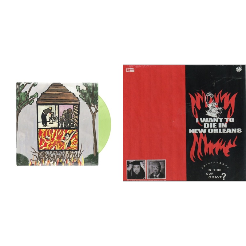 $Uicideboy$ – Long Term Effects Of Suffering (Glow Green LP Vinyl) & I Want To Die In New Orleans (Red/Black LP Vinyl)